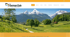 Desktop Screenshot of germanclub.net.au