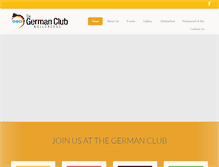 Tablet Screenshot of germanclub.net.au